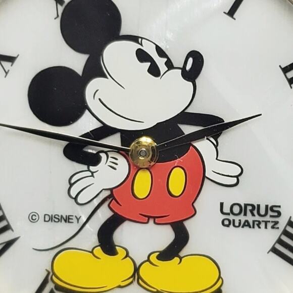 Disney X Lorus Mickey Mouse Mother of Peral VTG Watch main image 8